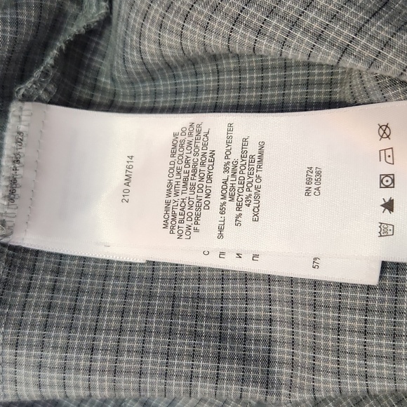 Columbia men's XL long sleeve checkered gray shirt button down front one zipper - Picture 9 of 13